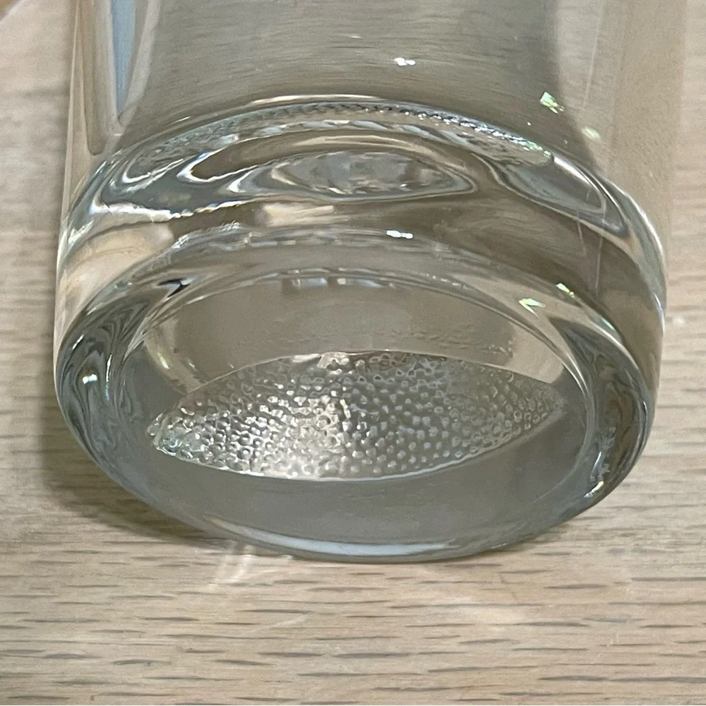 Football Embossed Pilsner Beer Glass Clear Beverage Tumbler Heavy Bottom Barware
